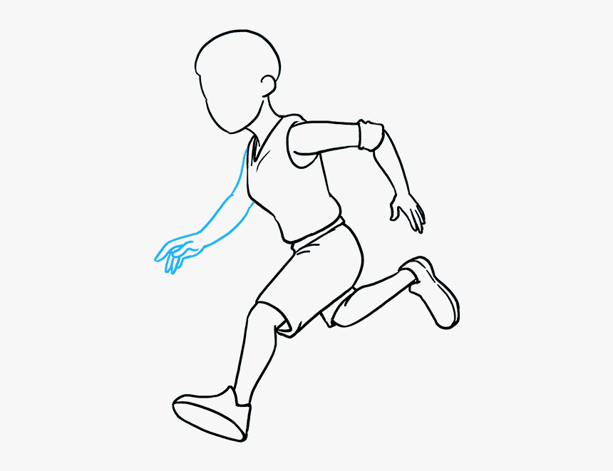 How To Draw Basketball Player - Long Jump, HD Png Download - kindpng