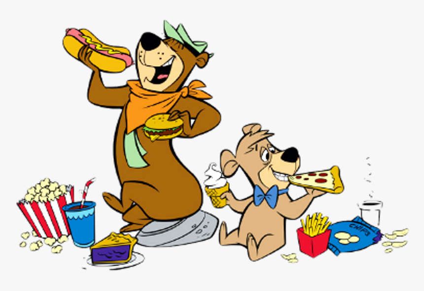 Yogi Eating Burger - Labor Day Yogi Bear, HD Png Download, Free Download