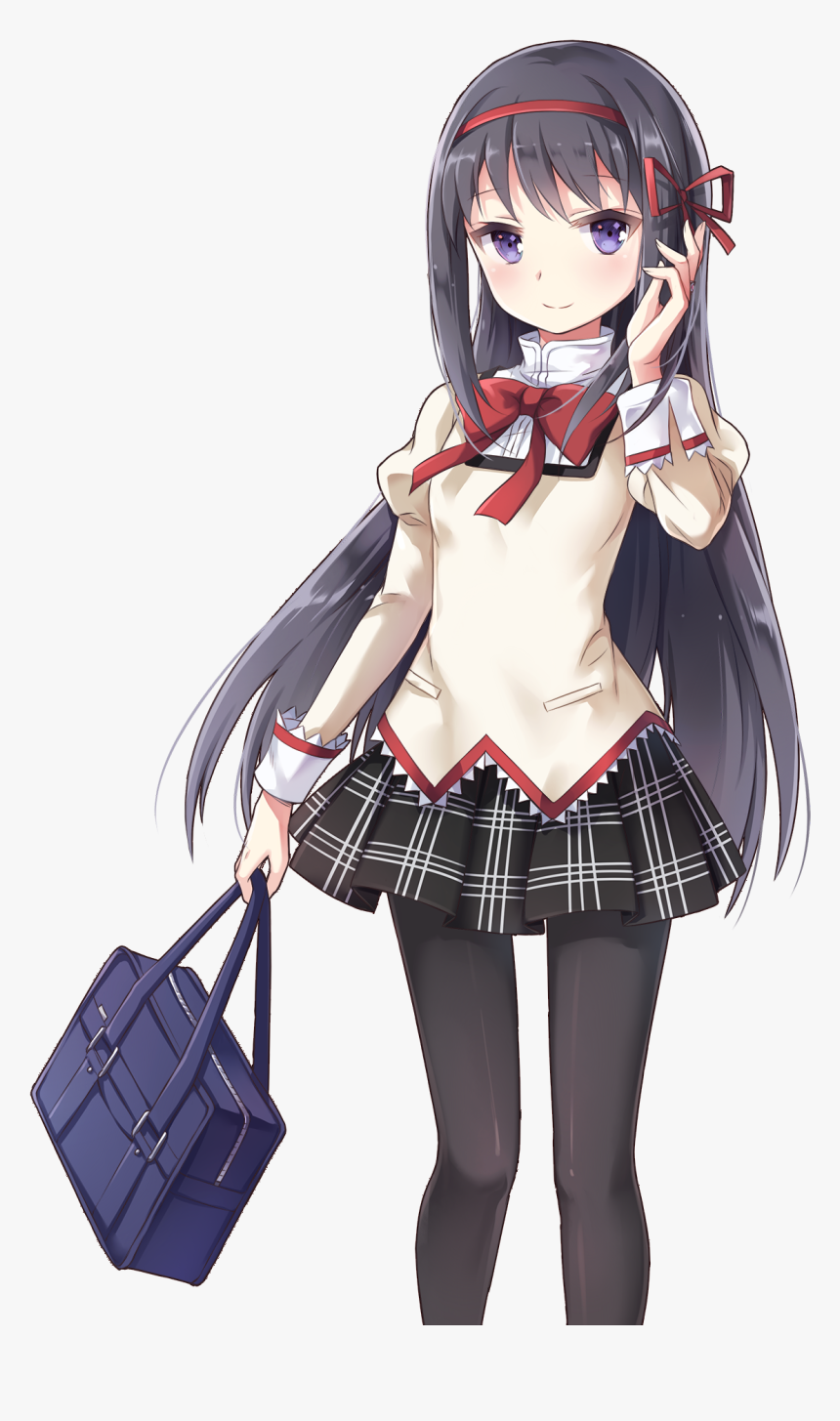 Homura School Girl, HD Png Download, Free Download