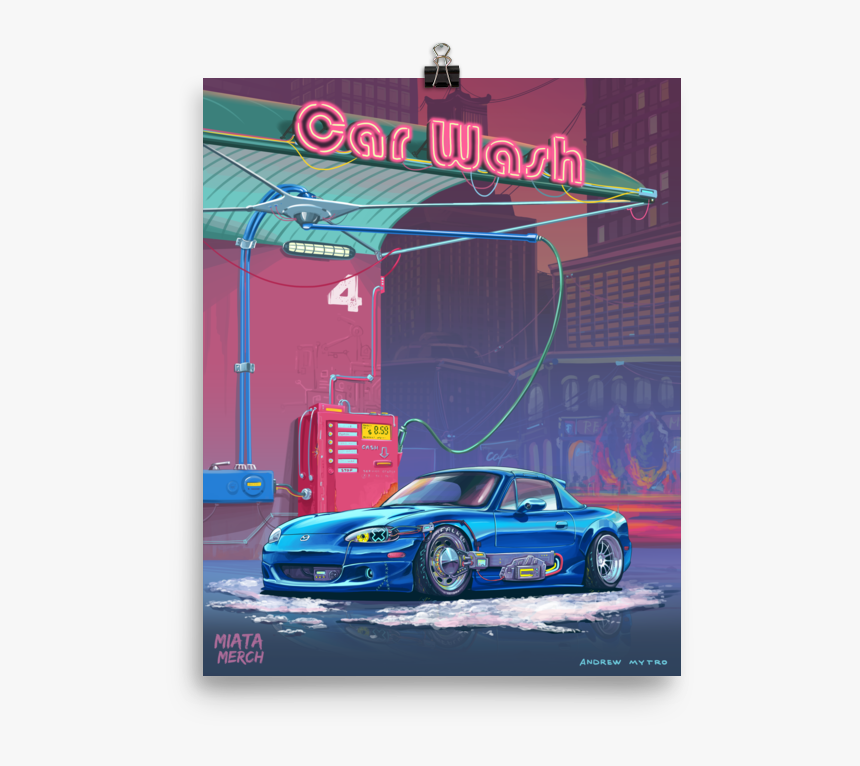 Transparent Car Wash Clipart Free Download - Blue Miata Car Wash, HD Png Download, Free Download