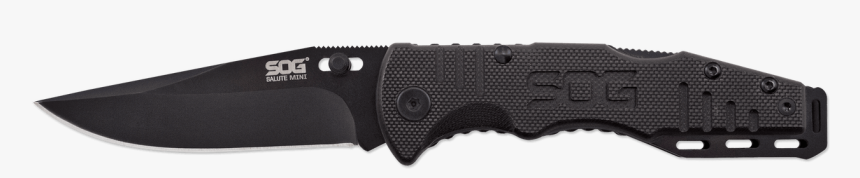 Sog Ff1101-cp Salute Mini Folding Knife - Sog Salute Mini Folding Knife Black, HD Png Download, Free Download