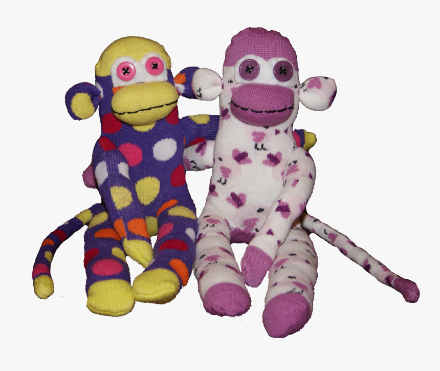 Win Cute Sock Monkeys - Stuffed Toy, HD Png Download, Free Download