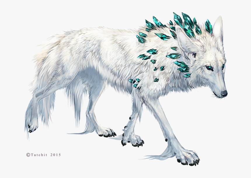 The Shaman By Tatchit Fey Shadow Winter Diamond Gem - Wolf Beautiful Mythical Creatures, HD Png Download, Free Download