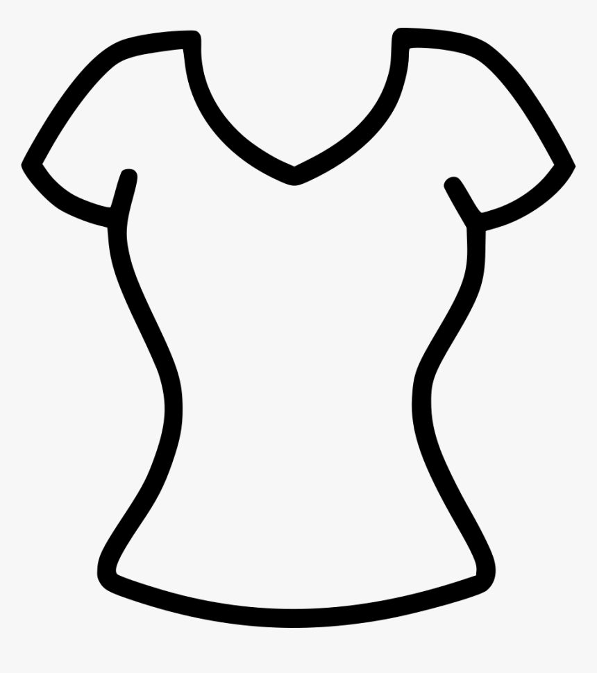 Fashion Cloth Womens Top - Female Tshirt Icon Png, Transparent Png, Free Download