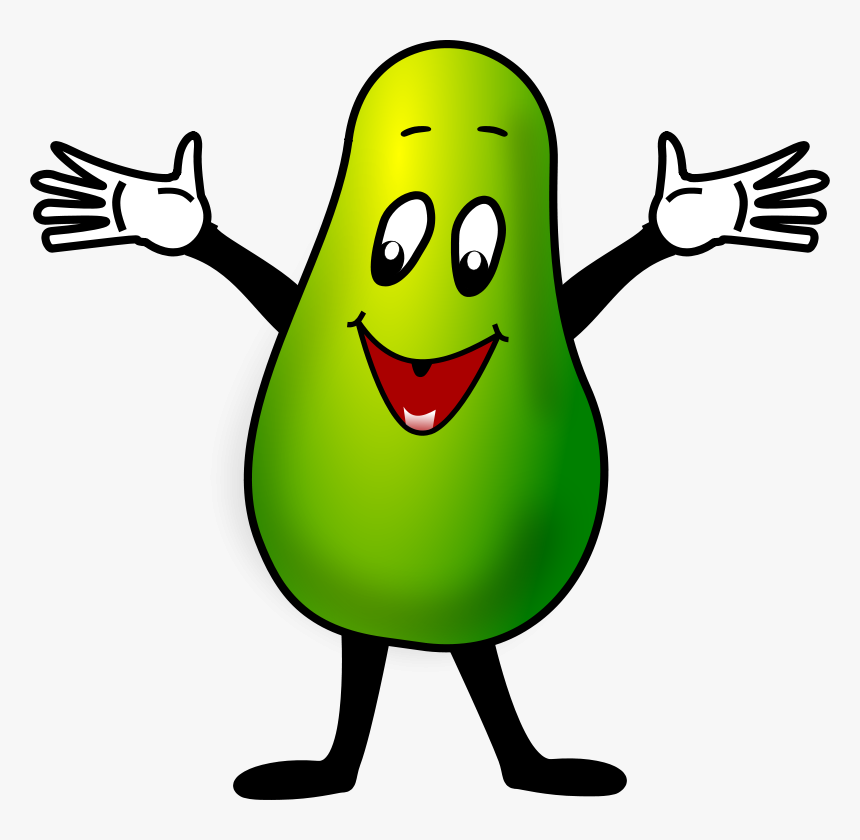 Palta Feliz - Avocado Clipart Cartoon, HD Png Download, Free Download