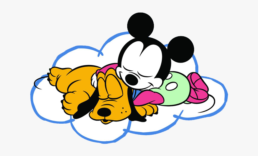 Disney Baby Group Clipart - Mickey Durmiendo, HD Png Download, Free Download