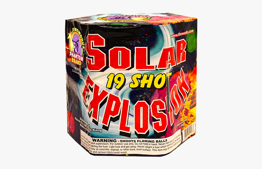 200 Gram Fireworks Repeater Solar Explosion - Caffeinated Drink, HD Png Download, Free Download