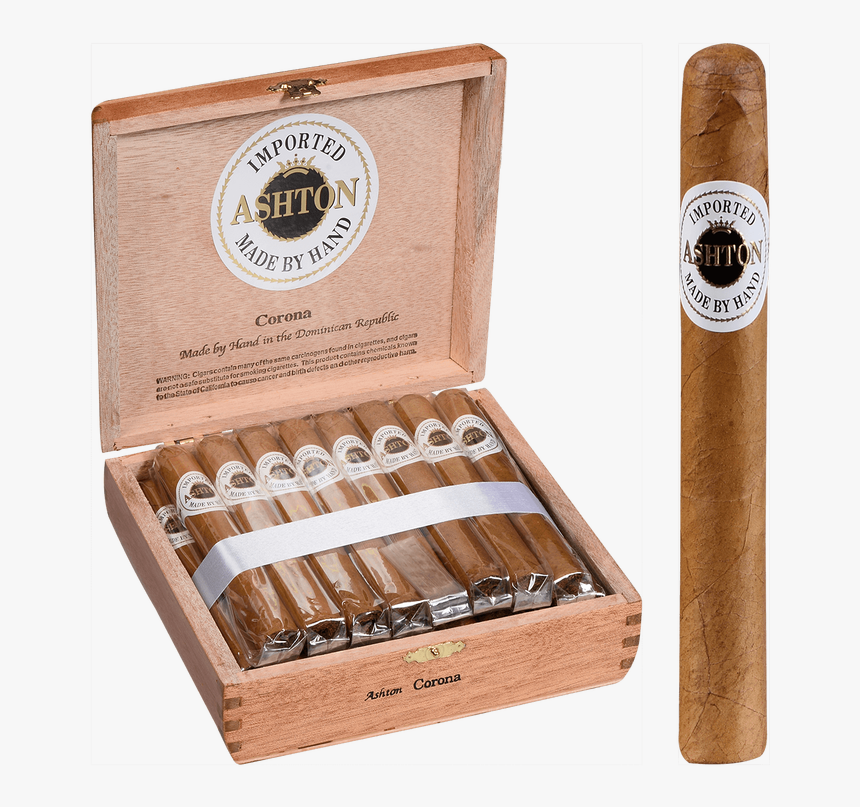 Asthon Classic Cigars Corona 25ct Box - Ashton Cigars, HD Png Download, Free Download