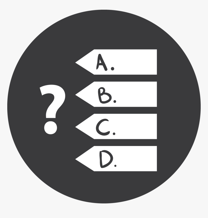 Games, Quiz, Grey Icon - Multiple Choice Questions Symbol, HD Png Download, Free Download