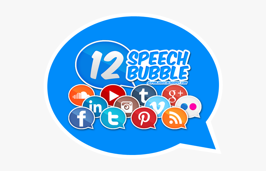 Social Media Speech Bubbles, HD Png Download, Free Download