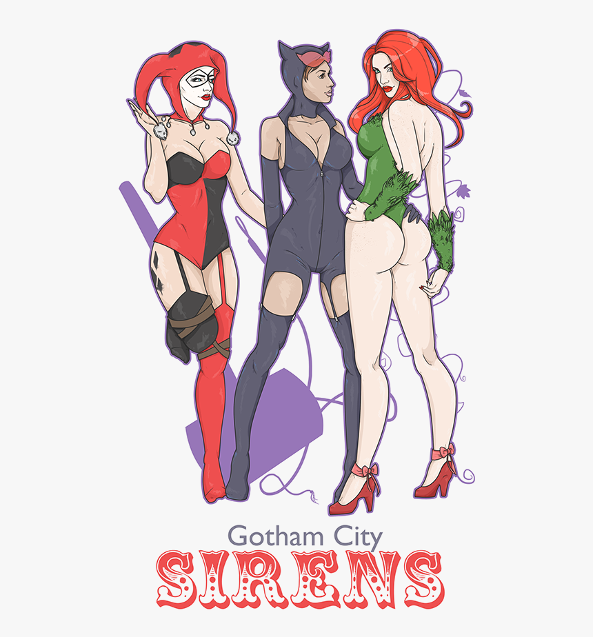 Transparent Gotham City Clipart - Gotham City Sirens Fan Art, HD Png Download, Free Download