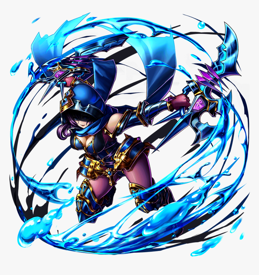 Aqua Twin Blades Melia Full Art - Melia Grand Summoners Awoken, HD Png Download, Free Download