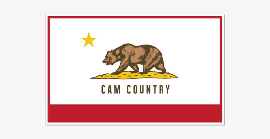 Cam Country Flag Sticker - Pink California Flag, HD Png Download, Free Download