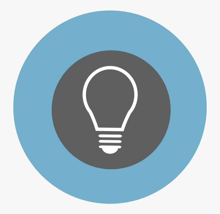 Light Bulb Icon Blue - Circle, HD Png Download, Free Download