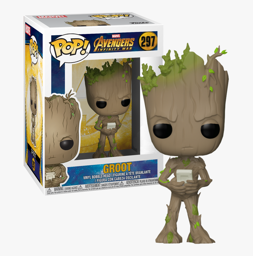 Funko Pop Vinyl - Infinity War Groot Pop, HD Png Download, Free Download