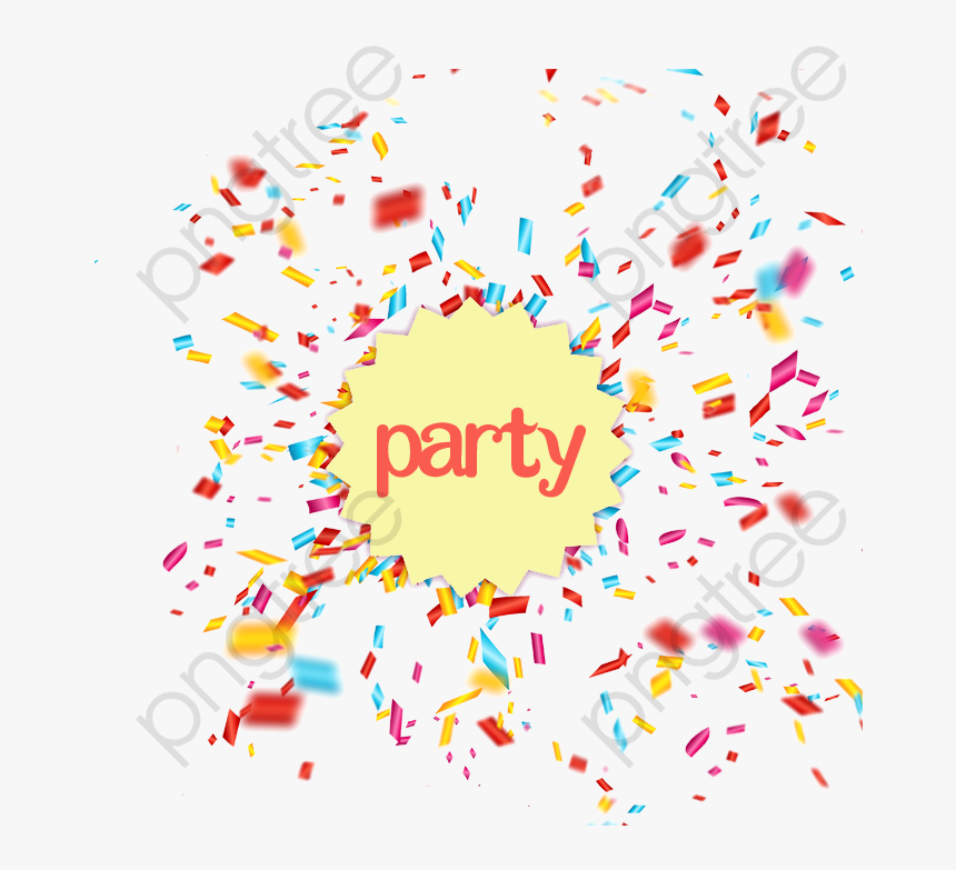 Confeti Dorado Png - Transparent Background Celebration Clip Art, Png Download, Free Download