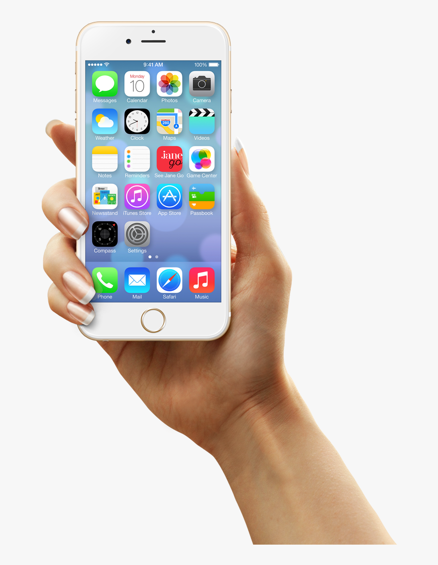 Iphone Woman Hand Png, Transparent Png, Free Download