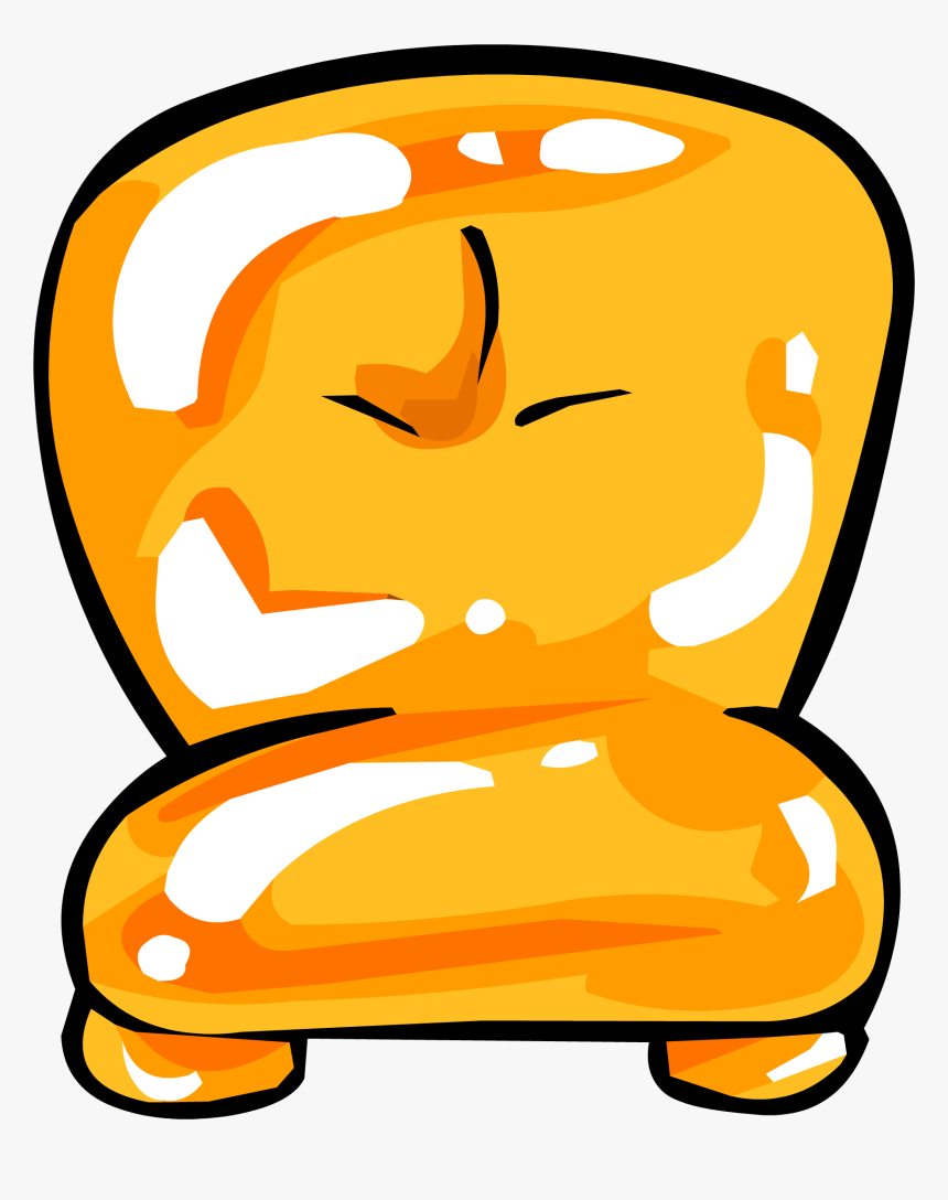 Orange Inflatable Chair - Inflatable Chair Clipart, HD Png Download, Free Download