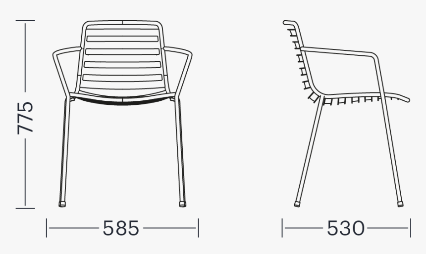 Dimensiones Sillas Street - Chair, HD Png Download, Free Download