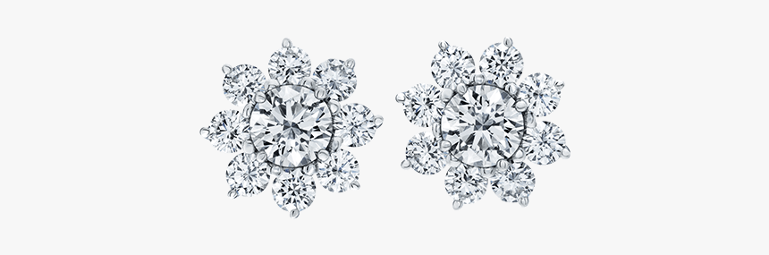 Sunflower By Harry Winston, Petite Stud Earrings - Silver, HD Png Download, Free Download