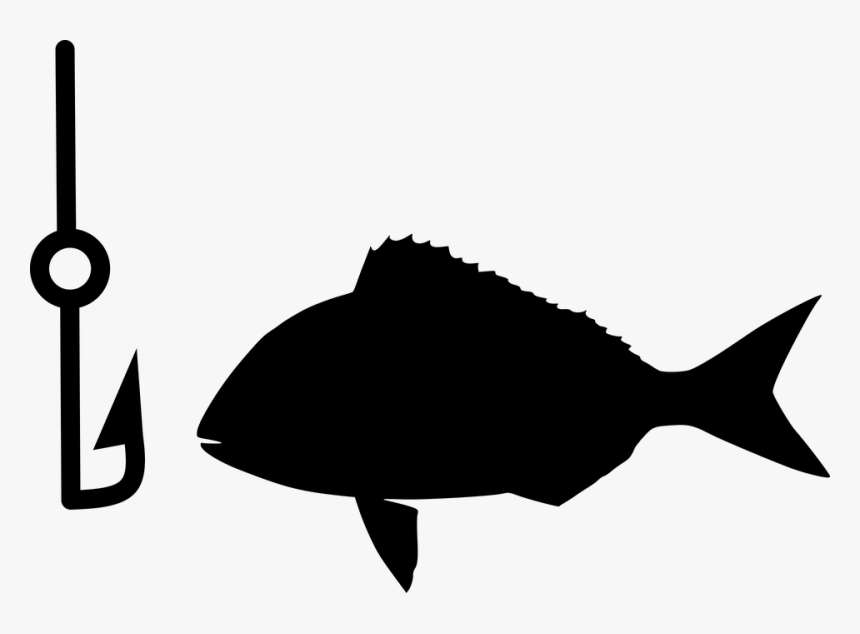 Free Download Black And White Silhouette Small Fish, HD Png Download, Free Download