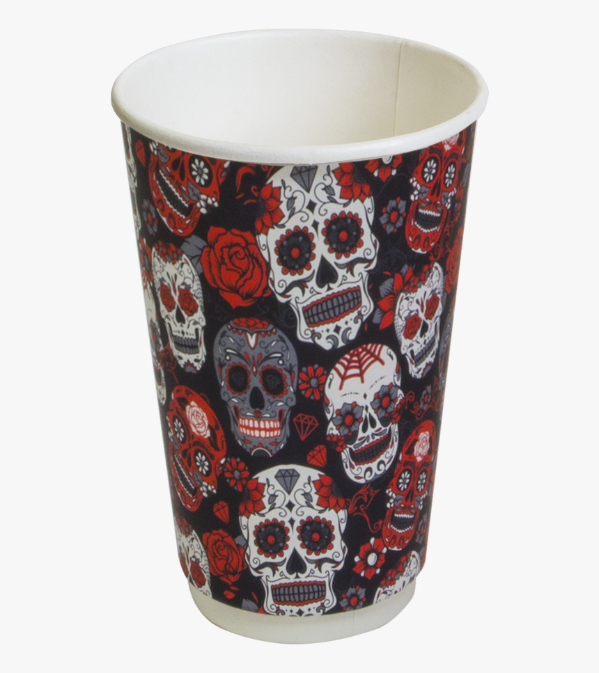 Стакан Двухслойный "santa Muerte Soft Touch - Skull, HD Png Download, Free Download