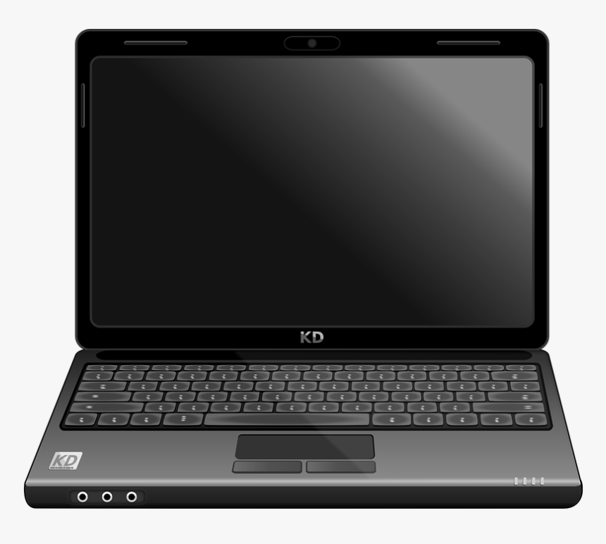 Black Laptop Clipart, HD Png Download, Free Download