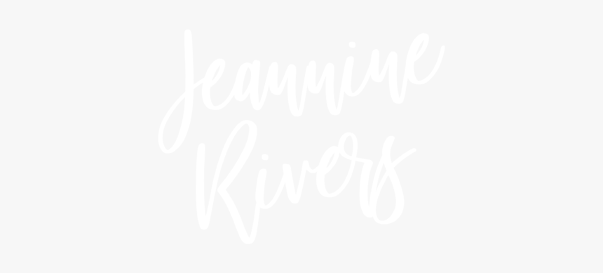 Jeannine Rivers Name Footer2 - Jhu Logo White, HD Png Download, Free Download