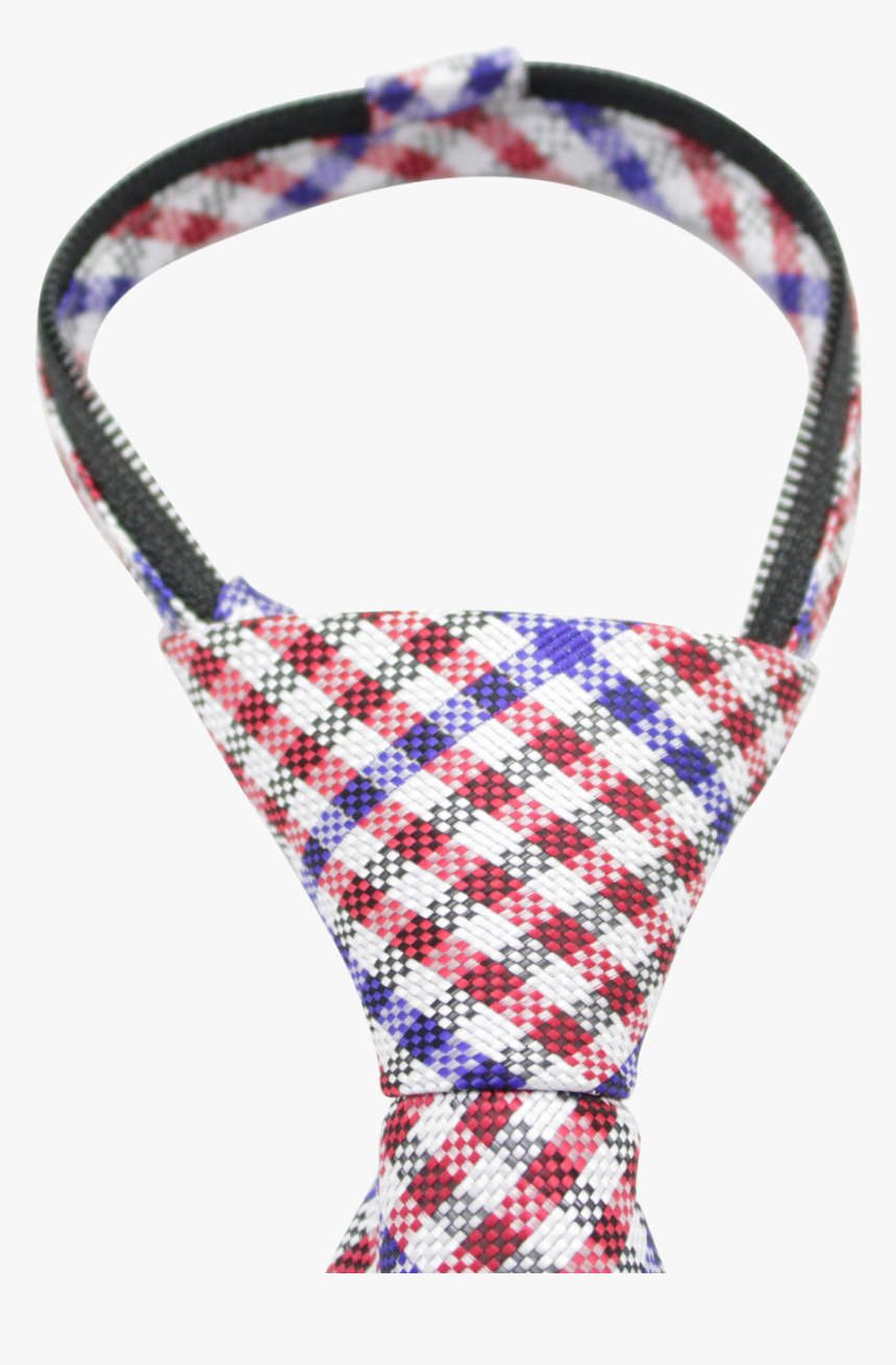 Red, White, And Blue Gingham Patterned Long Zipper - Ball Game, HD Png Download, Free Download