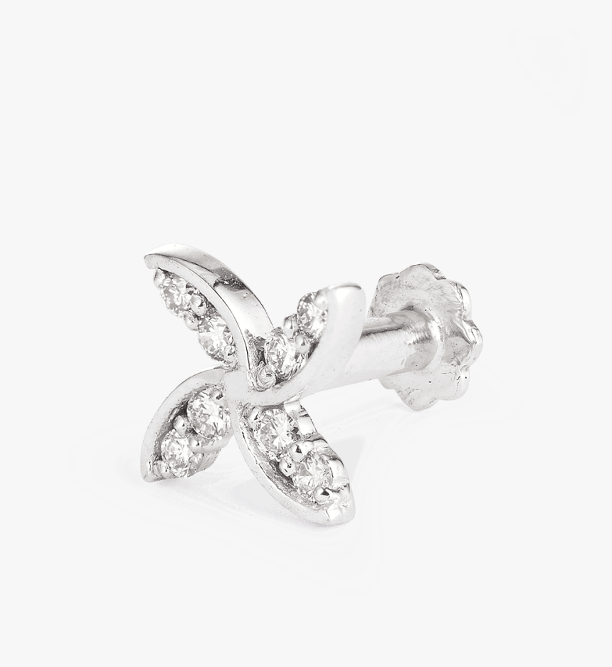 Diamond Nose Stud Indian - Platinum, HD Png Download, Free Download