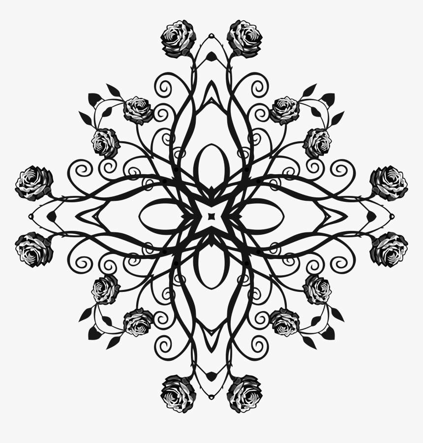 Rose Ornamental Design - Illustration, HD Png Download, Free Download