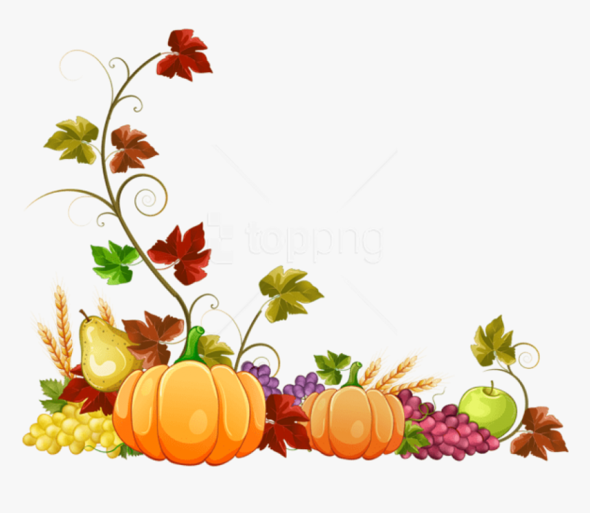 Free Png Download Autumn Pumpkin Decoration Clipart - Autumn Clip Art, Transparent Png, Free Download