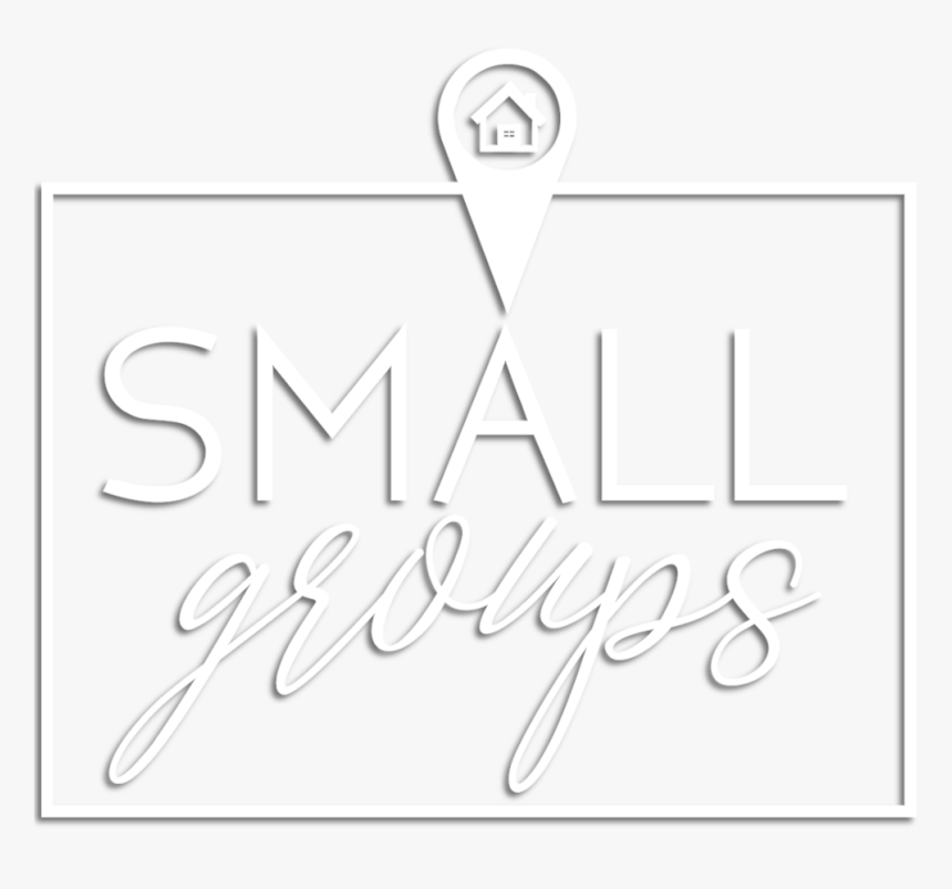 Small Groups White Logo Tp Bg With Shadow - Calligraphy, HD Png Download, Free Download