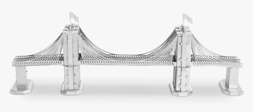 Metal Earthe Architecture - Brooklyn Bridge Model, HD Png Download, Free Download