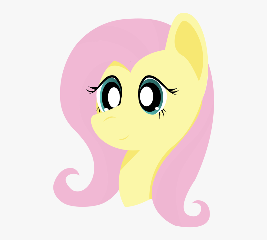 Arswinton, Bust, Cute, Fluttershy, Head, Portrait, - Cartoon, HD Png Download, Free Download