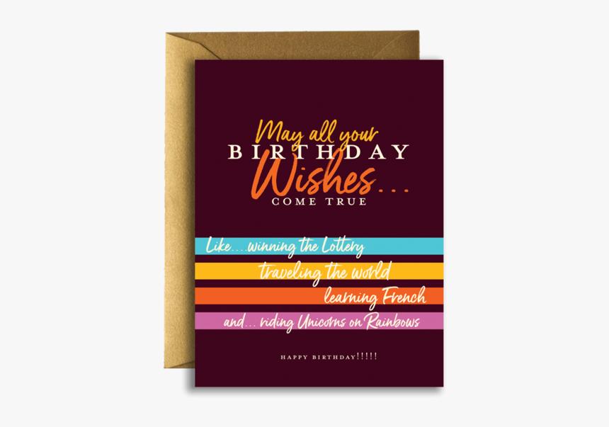 Birthday Wishes Greeting Card - Greeting Card, HD Png Download, Free Download