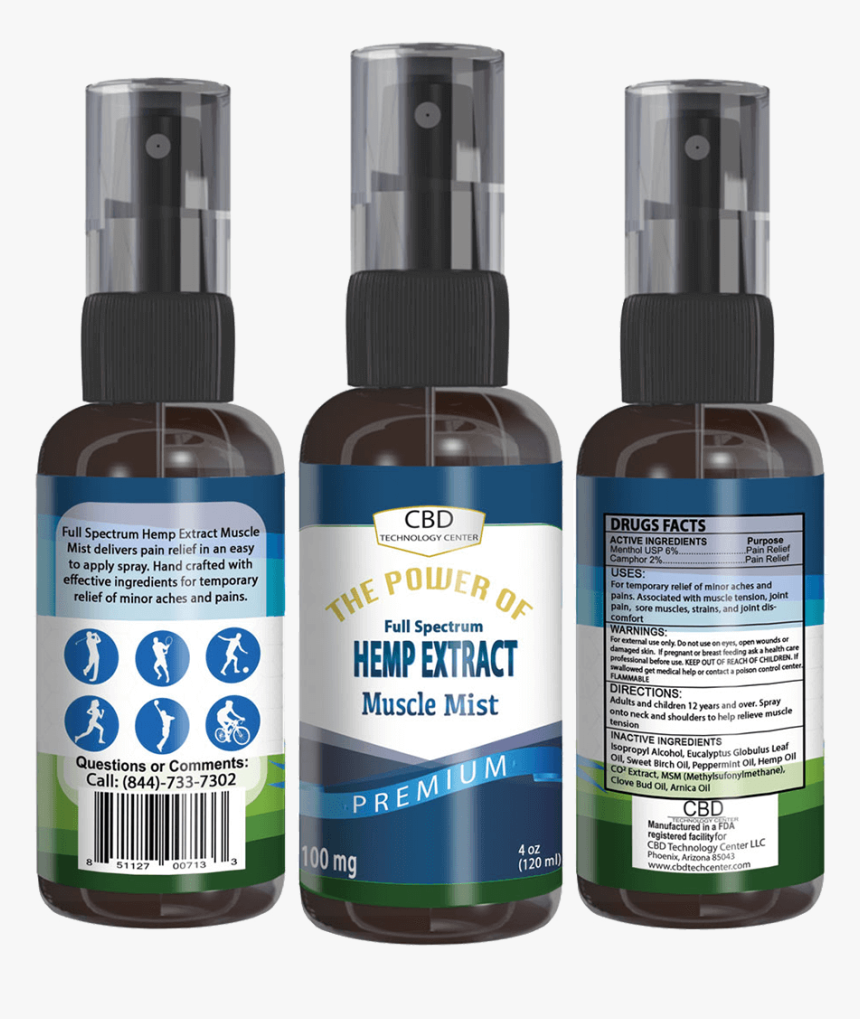 Cbd Muscle Mist - Cbd Oil For Muscle Mist, HD Png Download, Free Download