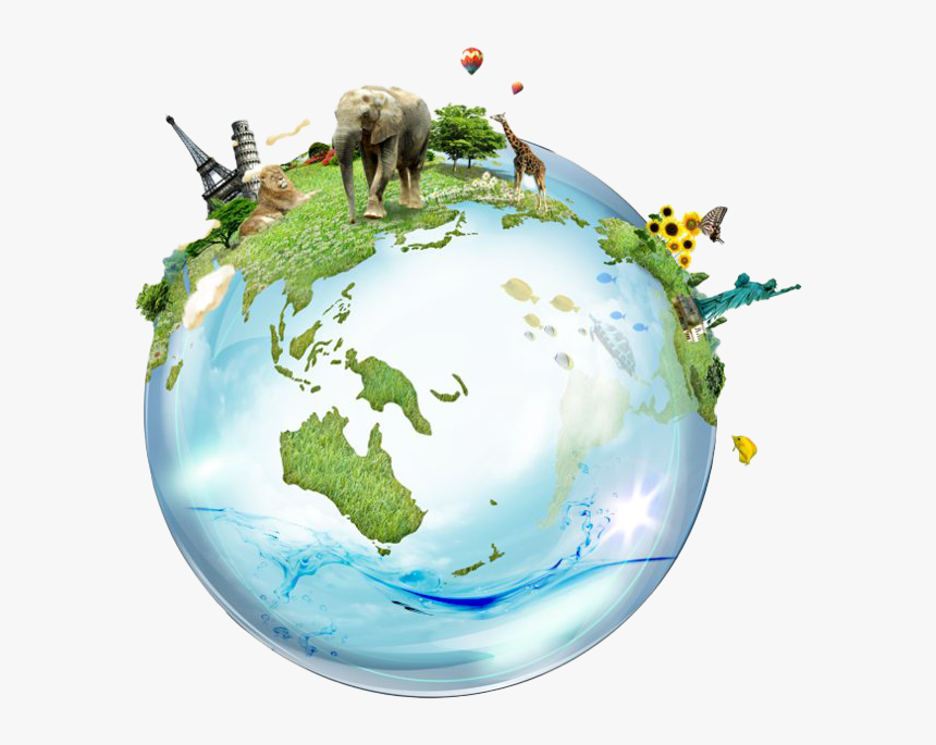 Travel Globe Png Pic - Travel World Flag Png, Transparent Png, Free Download