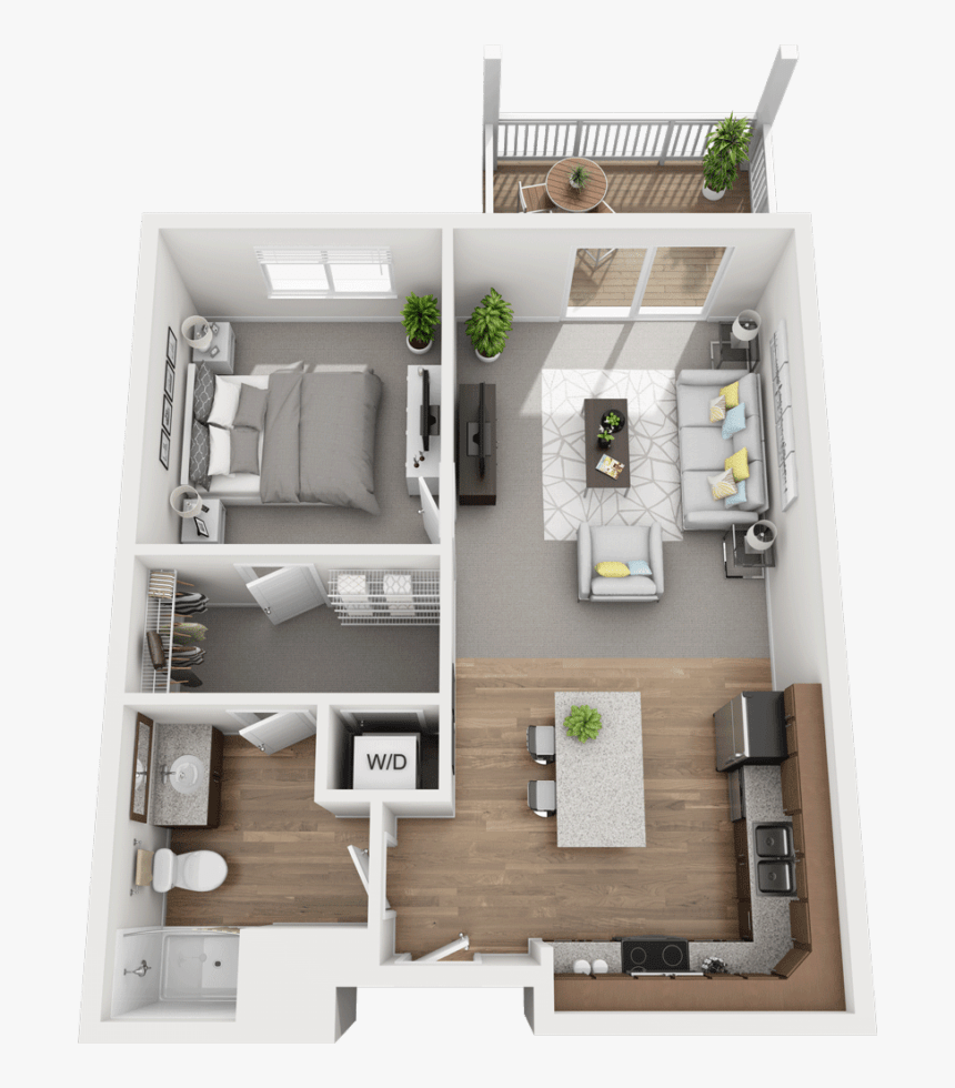 The Spruce, 1bd 1ba Floor Plan - Spruce House Plans, HD Png Download, Free Download