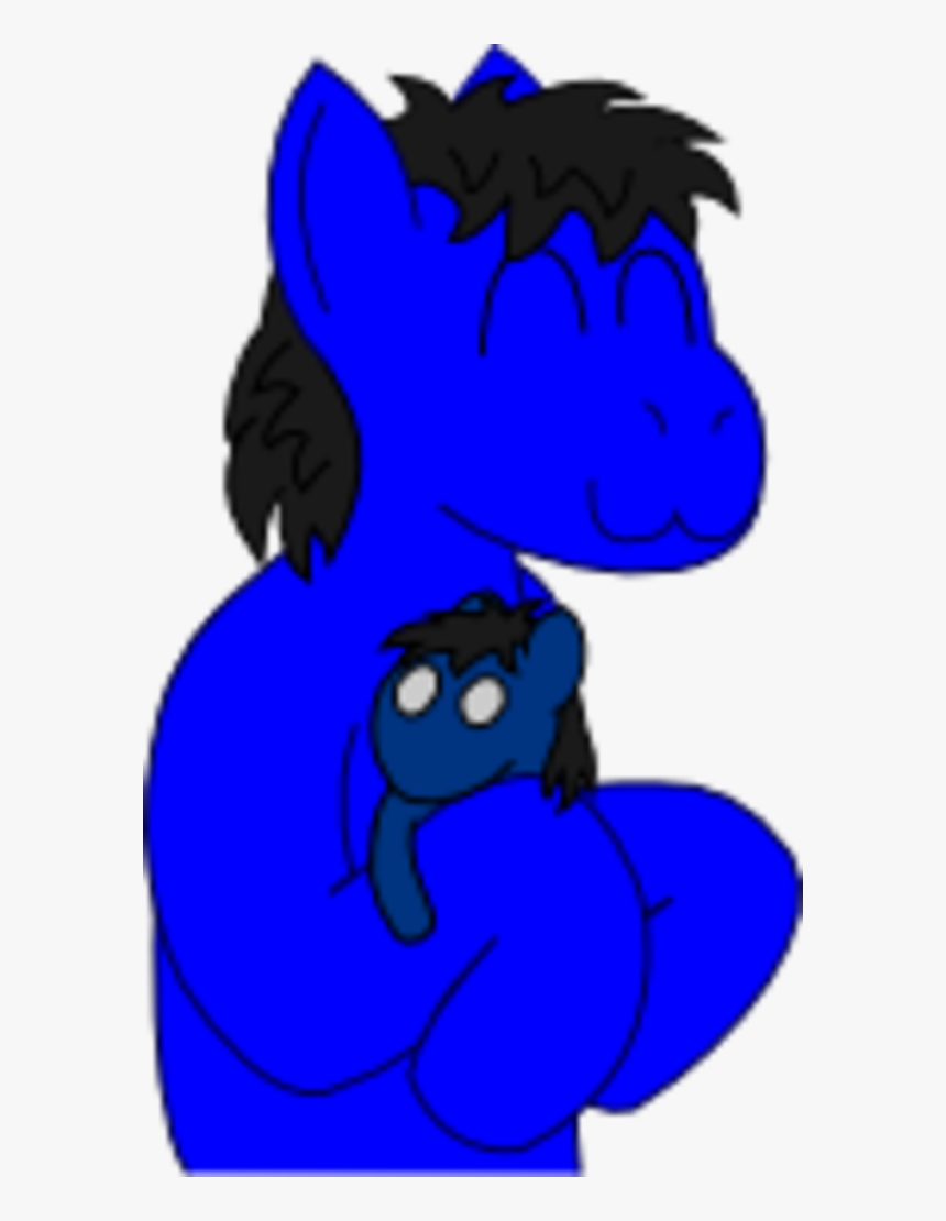 Blue Black Mammal Vertebrate Cobalt Blue Horse Like - Cartoon, HD Png Download, Free Download