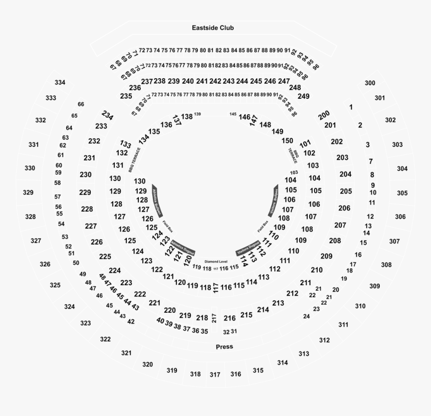 Oakland Coliseum Suites Map, HD Png Download, Free Download