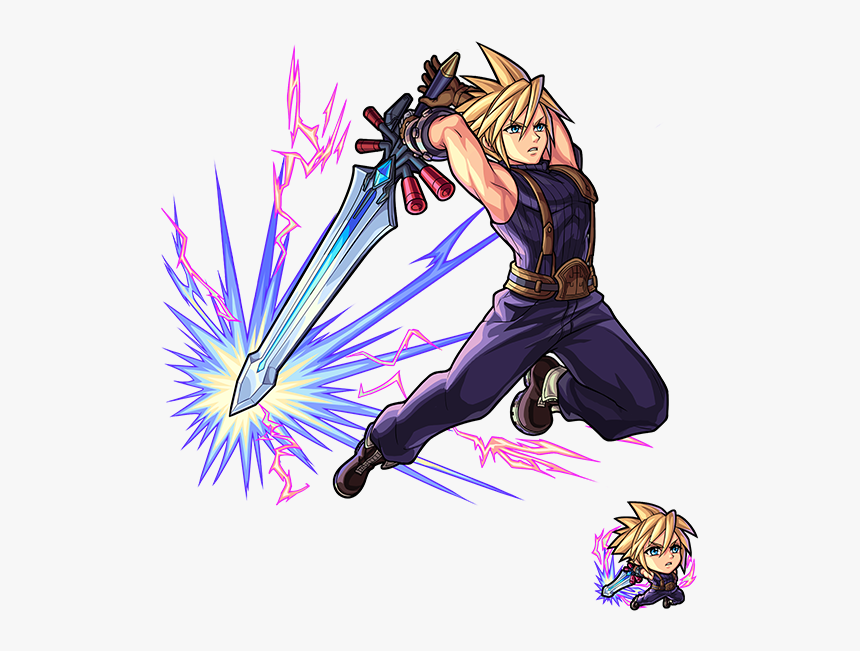 Transparent Anime Cloud Png - Monster Strike Final Fantasy Png, Png Download, Free Download