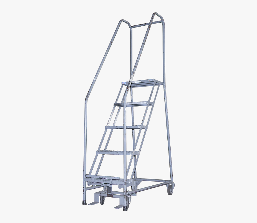 Used Cotterman 5-step Rolling Ladder - Stairs, HD Png Download, Free Download