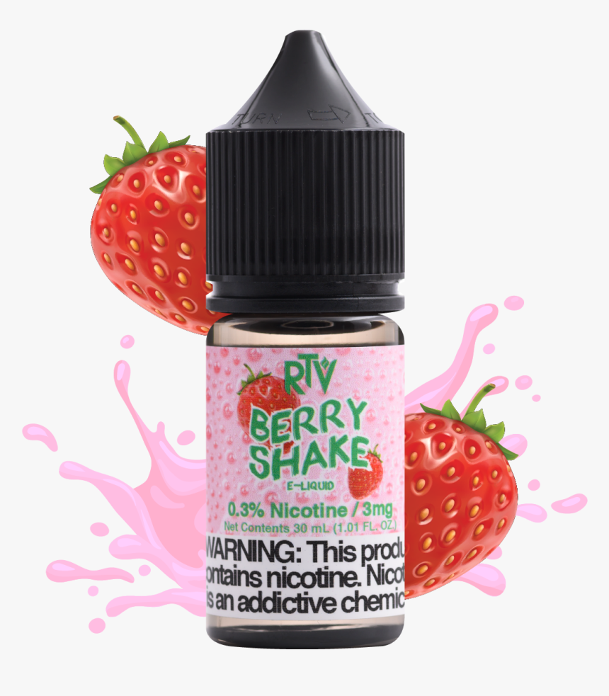 E-liquid Berry Shake - Strawberry, HD Png Download, Free Download