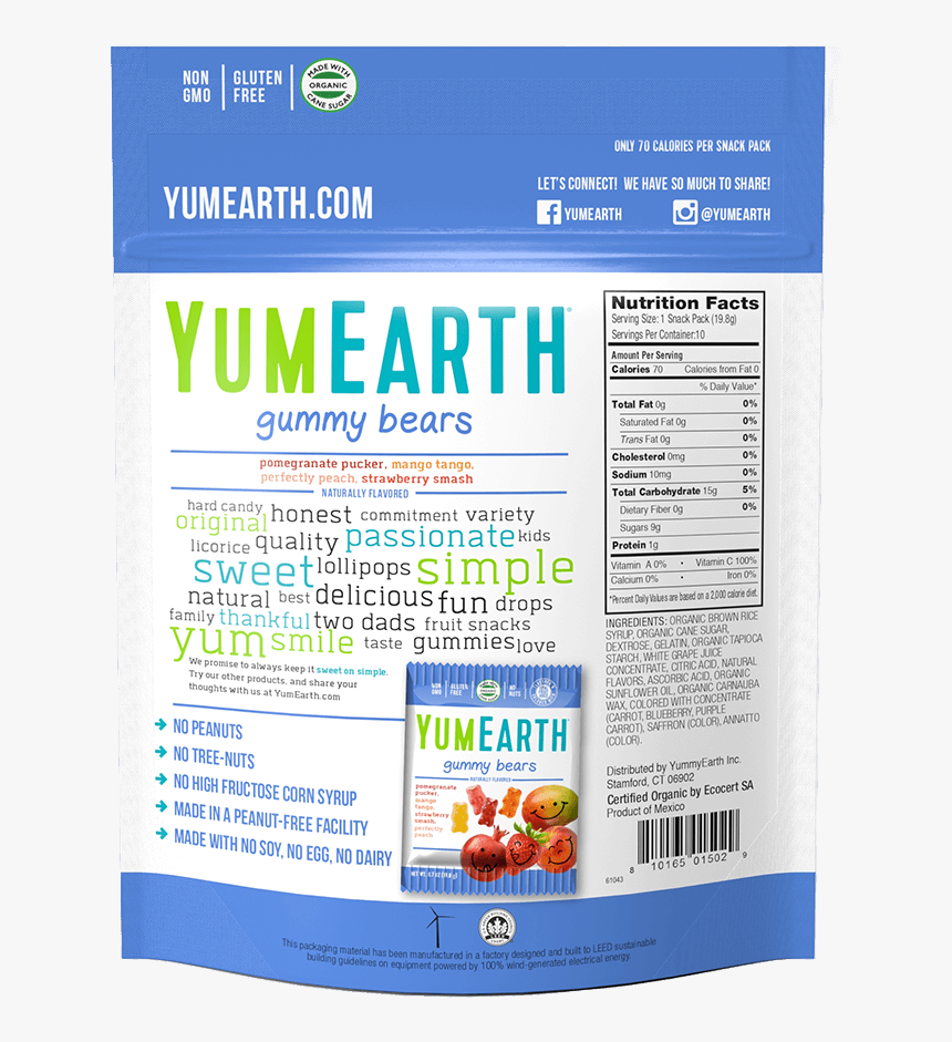 Yumearth Ingredients, HD Png Download, Free Download