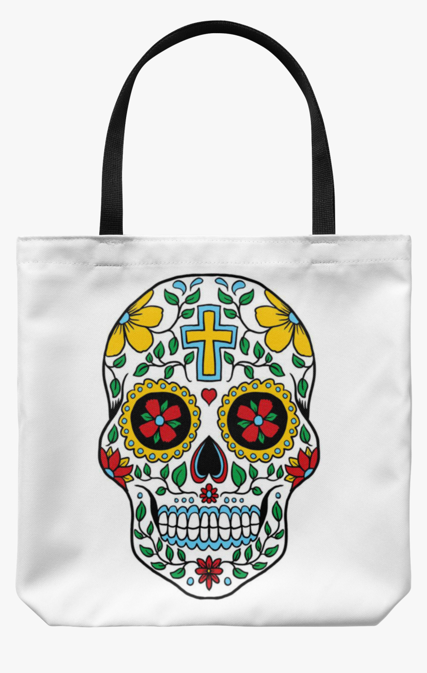 Sugar Skull Tote Bag - Cool Sugar Skull Designs, HD Png Download - kindpng