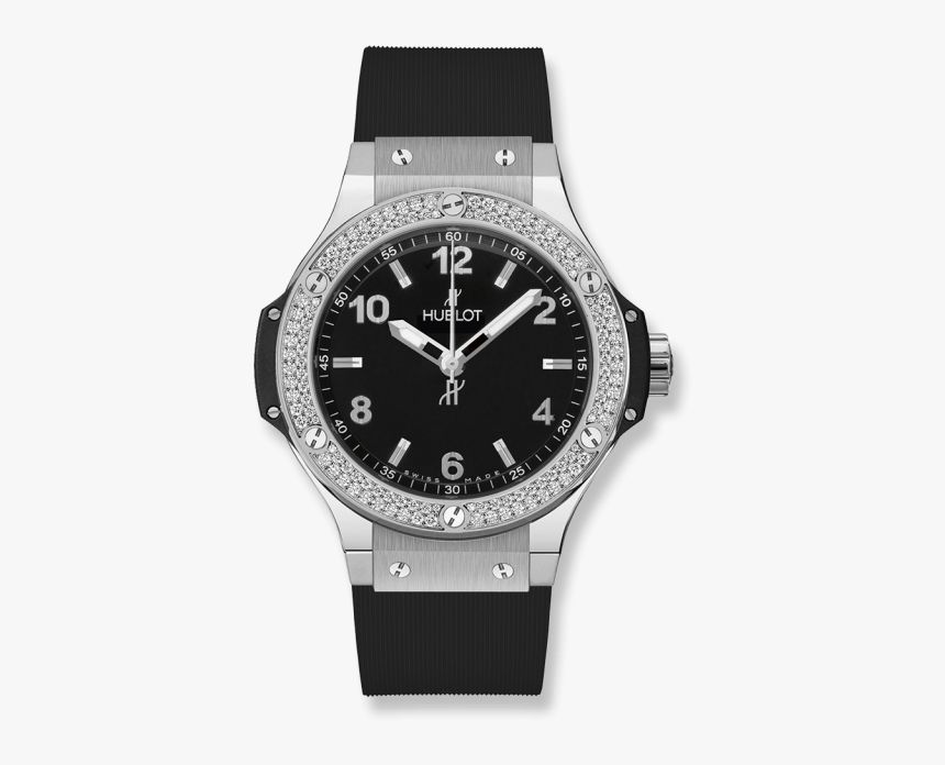 Big Bang Steel Diamonds - Hublot Women's Diamond Watch, HD Png Download, Free Download