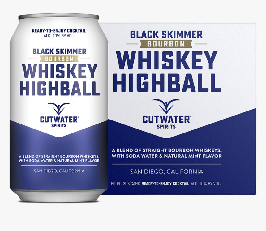 Cutwater Black Skimmer Whiskey Highball - Guinness, HD Png Download, Free Download