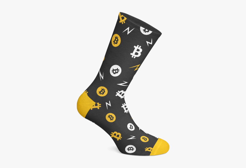 Bitcoin Sock By Cultured - Bitcoin, HD Png Download, Free Download