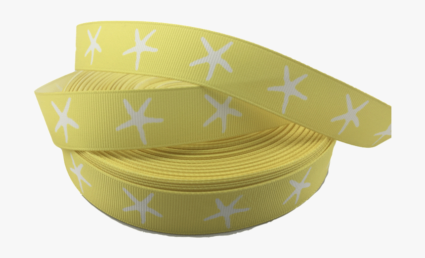 Ribbons [tag] Star Fish Grosgrain Ribbons 7/8″, Yellow - Belt, HD Png Download, Free Download